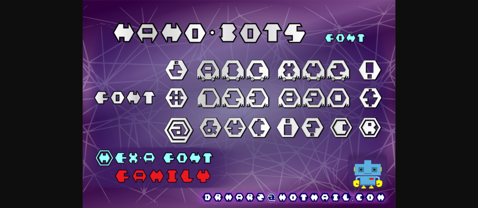 Nano Bots Font Poster 5