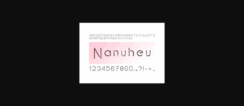 Nanuheu Font Poster 1