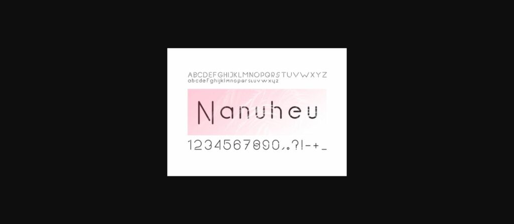 Nanuheu Font Poster 1