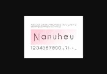 Nanuheu Font Poster 1