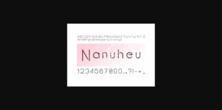 Nanuheu Font Poster 1