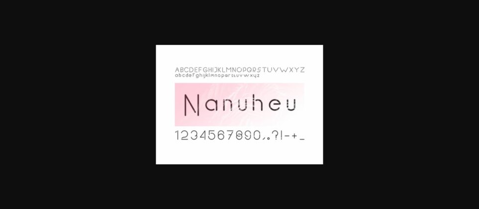 Nanuheu Font Poster 1