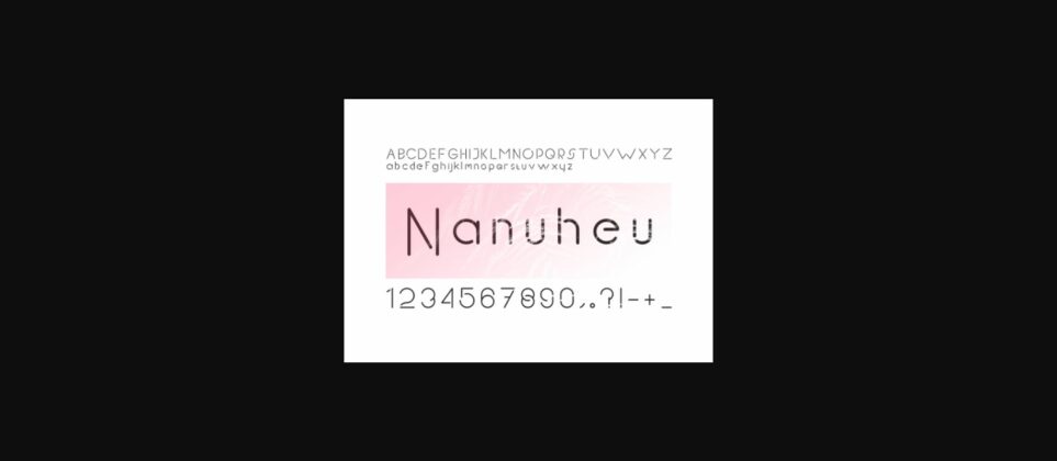 Nanuheu Font Poster 1