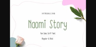 Naomi Story Font Poster 1