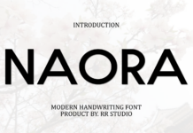 Naora Font Poster 1