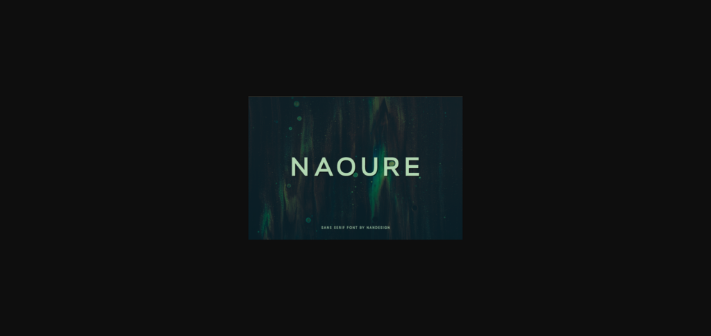 Naoure Font Poster 1