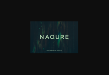 Naoure Font Poster 1