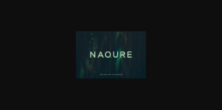 Naoure Font Poster 1