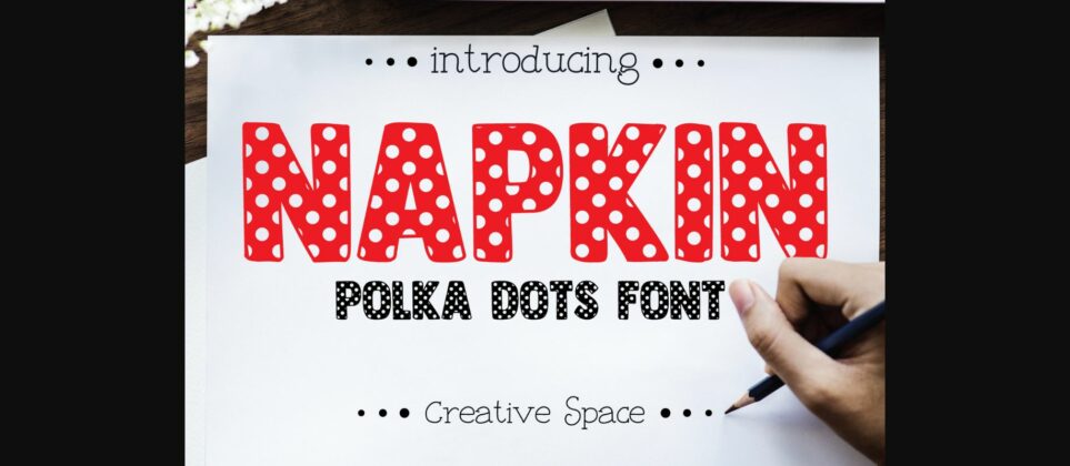 Napkin Font Poster 3