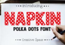 Napkin Font Poster 1