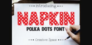 Napkin Font Poster 1