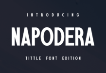 Napodera Font Napodera Font Poster 1