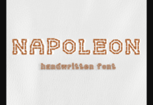 Napoleon Font Poster 1