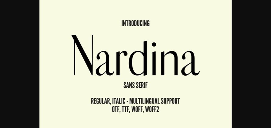 Nardina Font Poster 3