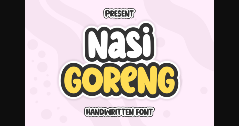 Nasi Goreng Font Poster 3