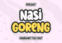 Nasi Goreng Font Poster 1