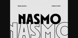 Nasmo Font Poster 1