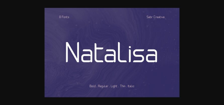 Natalisa Font Poster 3