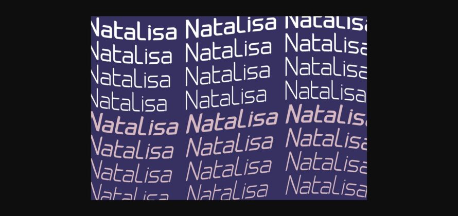 Natalisa Font Poster 6