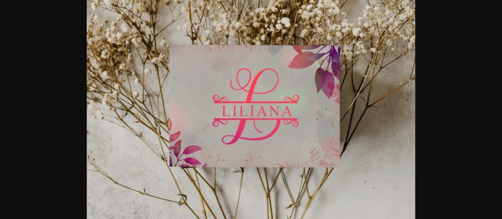 Natasha Monogram Font Poster 5