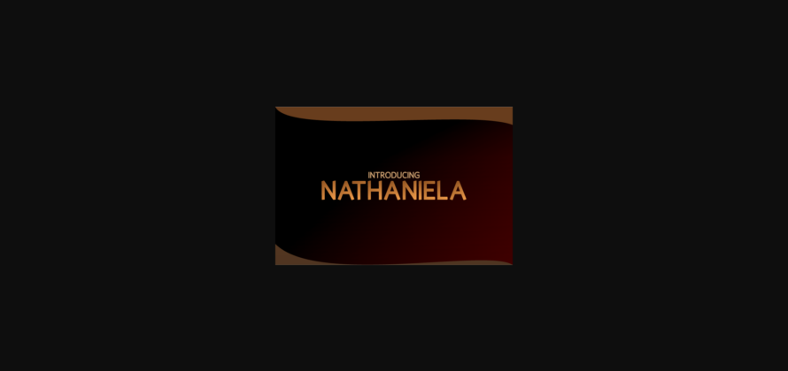 Nathaniela Font Poster 3