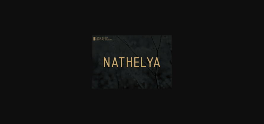 Nathelya Font Poster 3