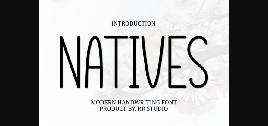 Natives Font Poster 3