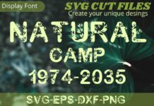 Natural Camp Font Poster 1