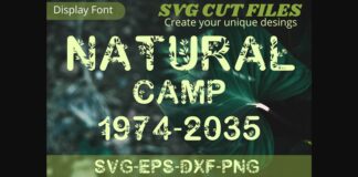 Natural Camp Font Poster 1