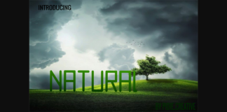 Natural Font Poster 1