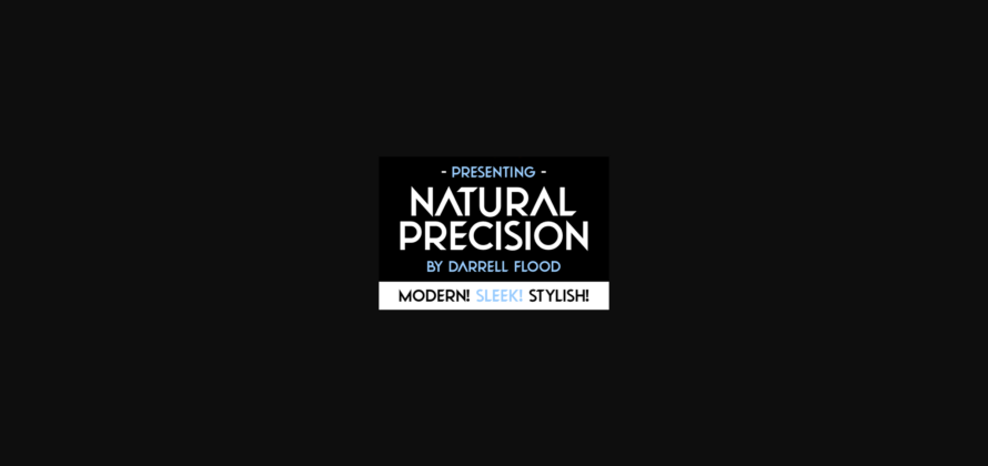 Natural Precision Font Poster 3