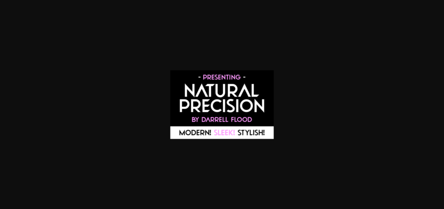 Natural Precision Font Poster 4