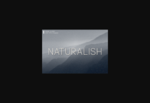 Naturalish Font Naturalish Font Poster 1