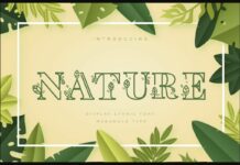 Nature Font Poster 1