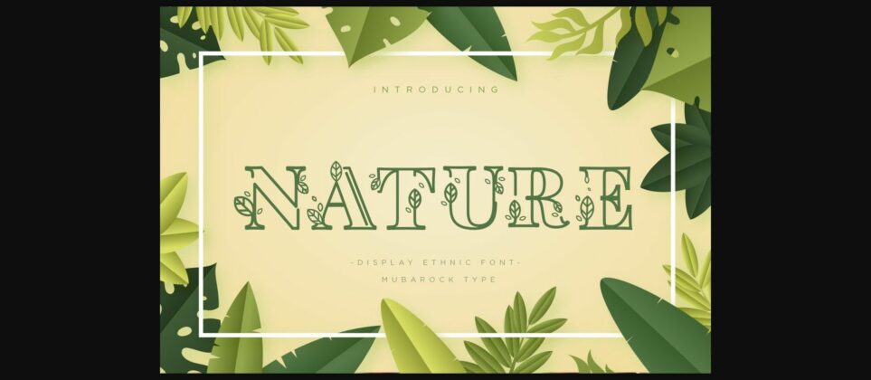 Nature Font Poster 1