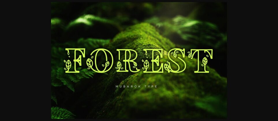 Nature Font Poster 4