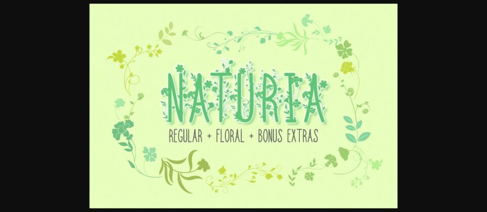 Naturia Font Poster 3