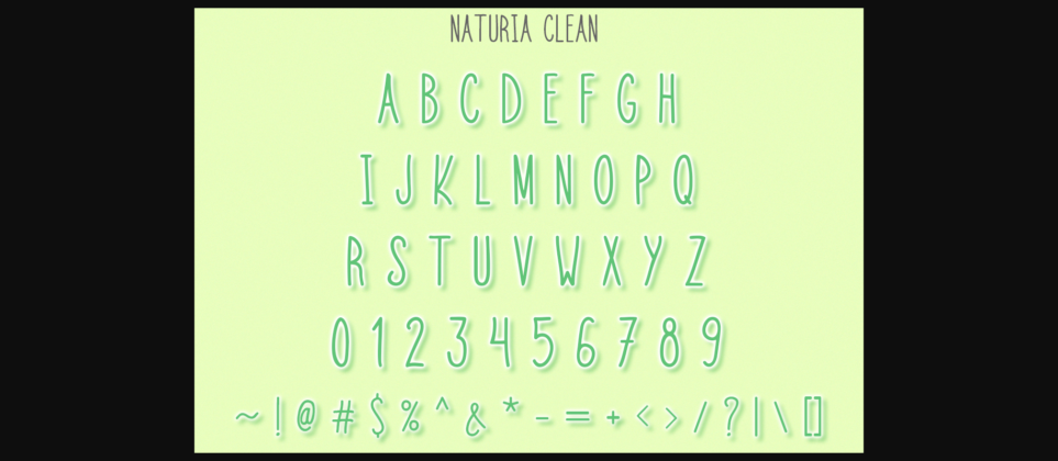 Naturia Font Poster 5