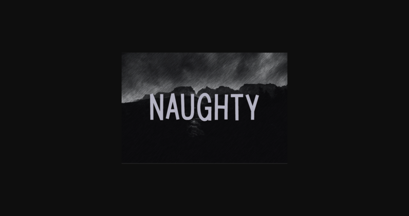 Naughty Font Poster 1