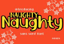 Naughty Font Poster 1