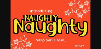 Naughty Font Poster 1