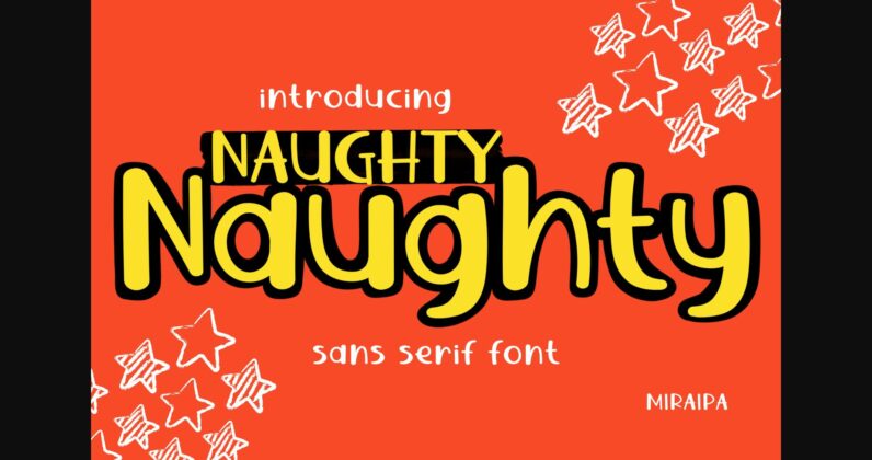 Naughty Font Poster 1