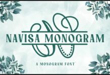 Navisa Monogram Font Poster 1