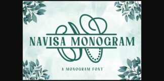 Navisa Monogram Font Poster 1