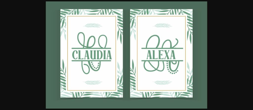 Navisa Monogram Font Poster 6