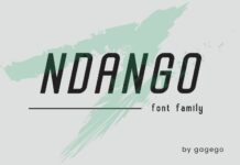 Ndango Font Poster 1