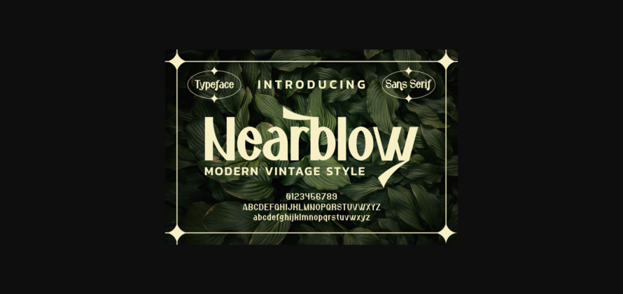 Nearblow Font Poster 3