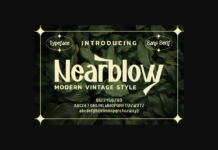 Nearblow Font Poster 1