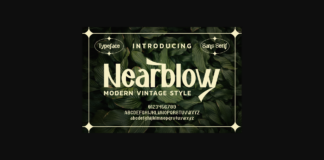 Nearblow Font Poster 1