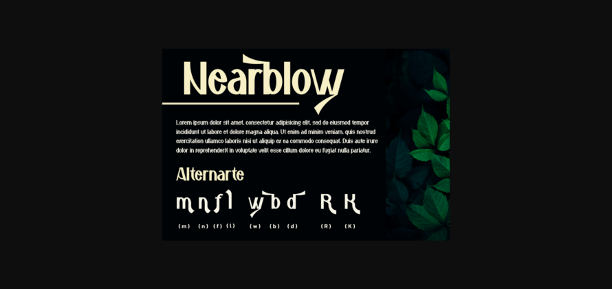 Nearblow Font Poster 6